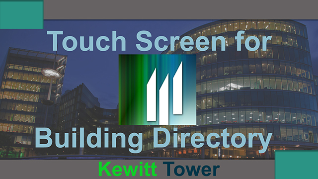 touchscreen building directory