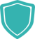 Security Shield icon in green Security Shield icon in green