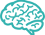 brain icon in teal brain icon in teal
