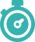 timer icon in teal timer icon in teal